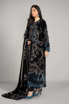 3 Piece Embroidered Velvet Suit | DLS-1208