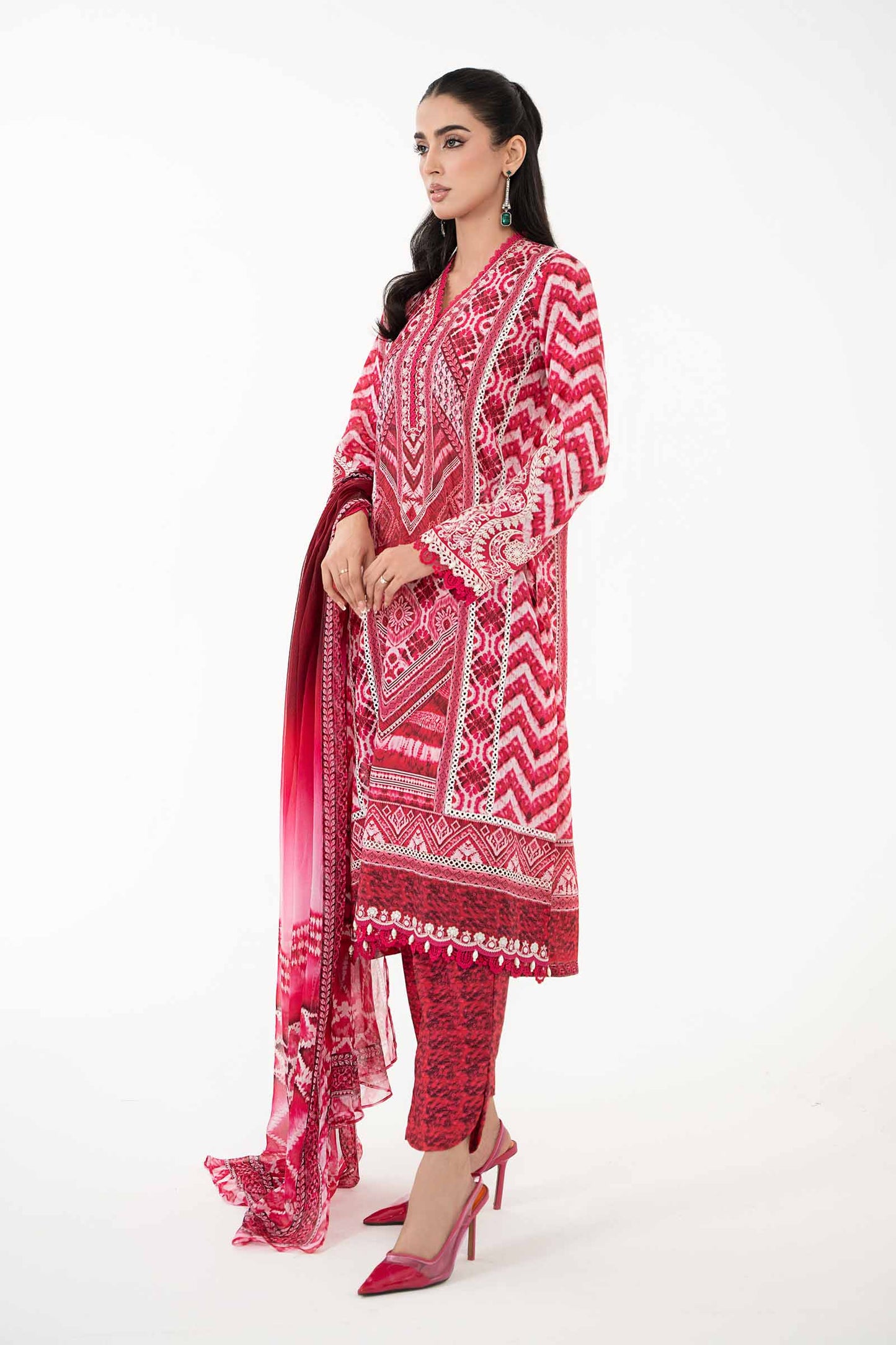 3 Piece Printed Lawn Suit | MPS-2208-A