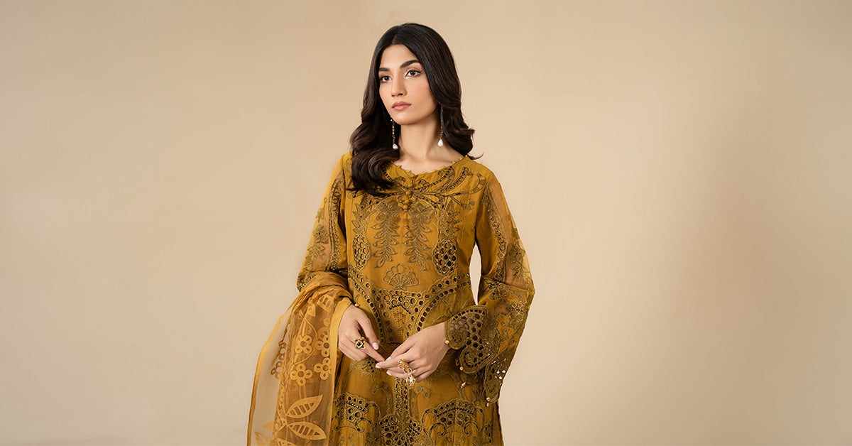 3 Piece Embroidered Lawn Suit | ELS-24-08