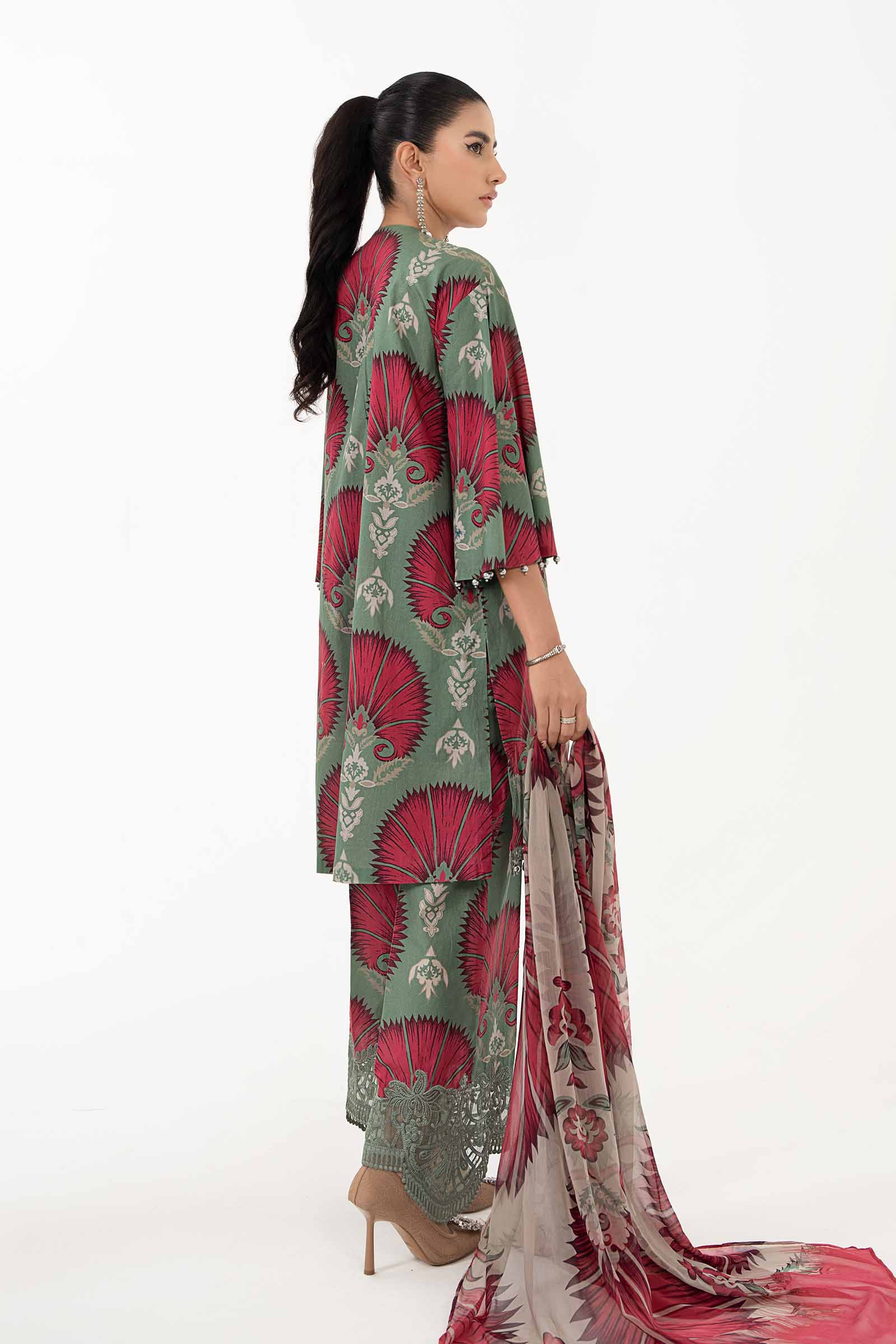 3 Piece Printed Lawn Suit | MPS-2209-A