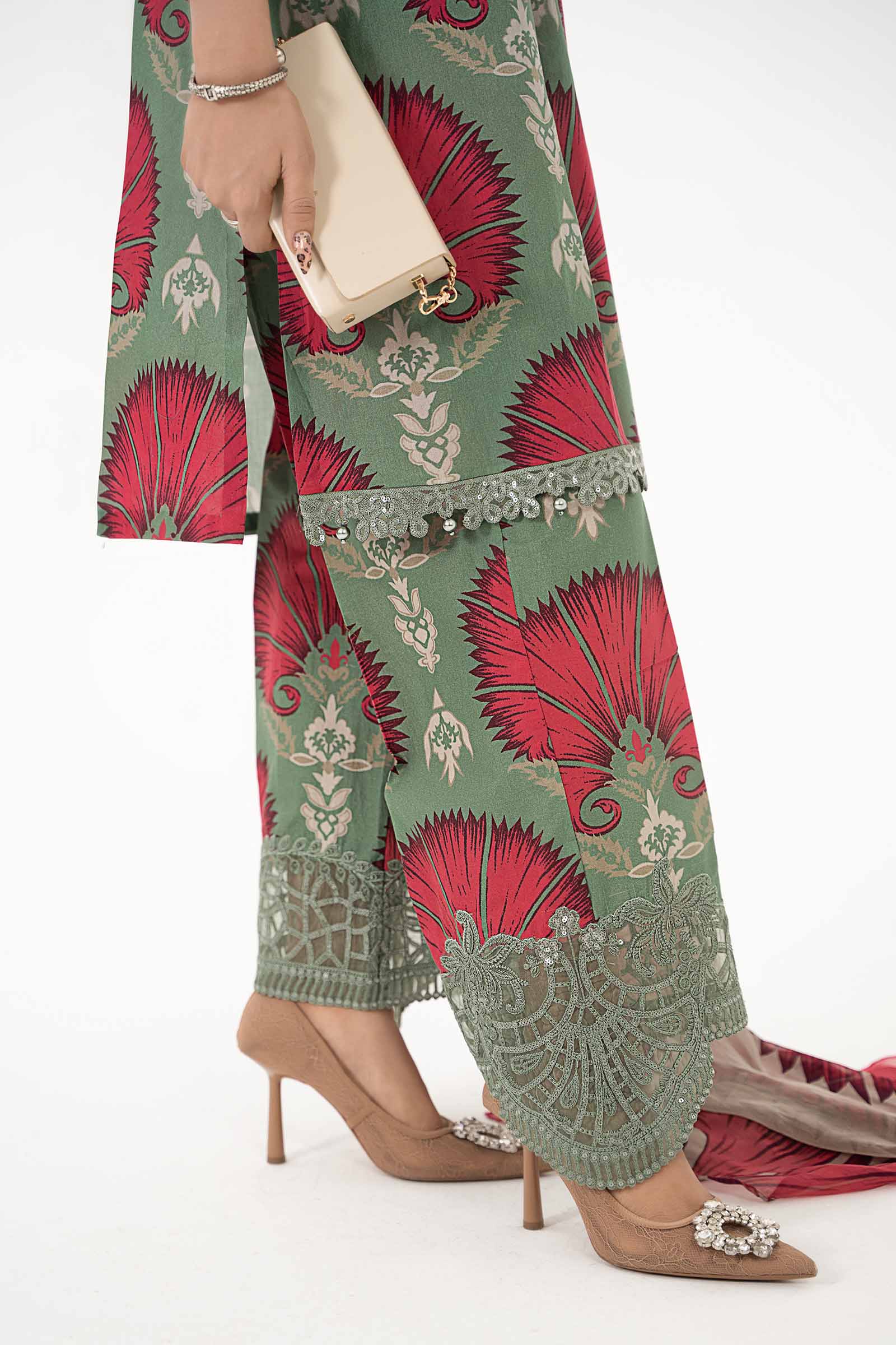 3 Piece Printed Lawn Suit | MPS-2209-A