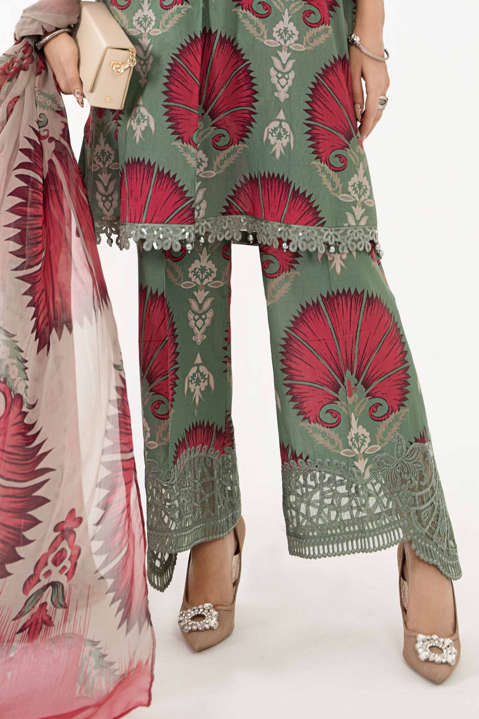 3 Piece Printed Lawn Suit | MPS-2209-A
