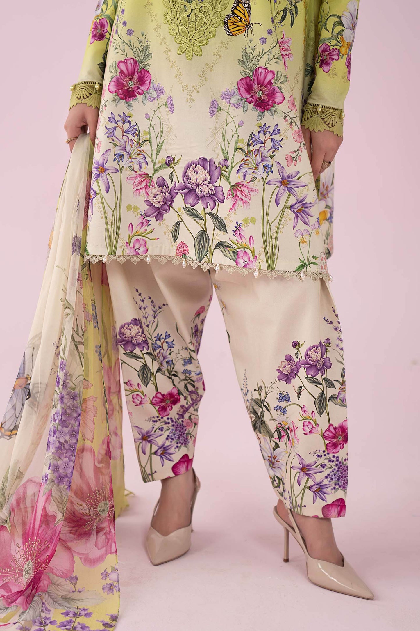 3 Piece Embroidered Lawn Suit