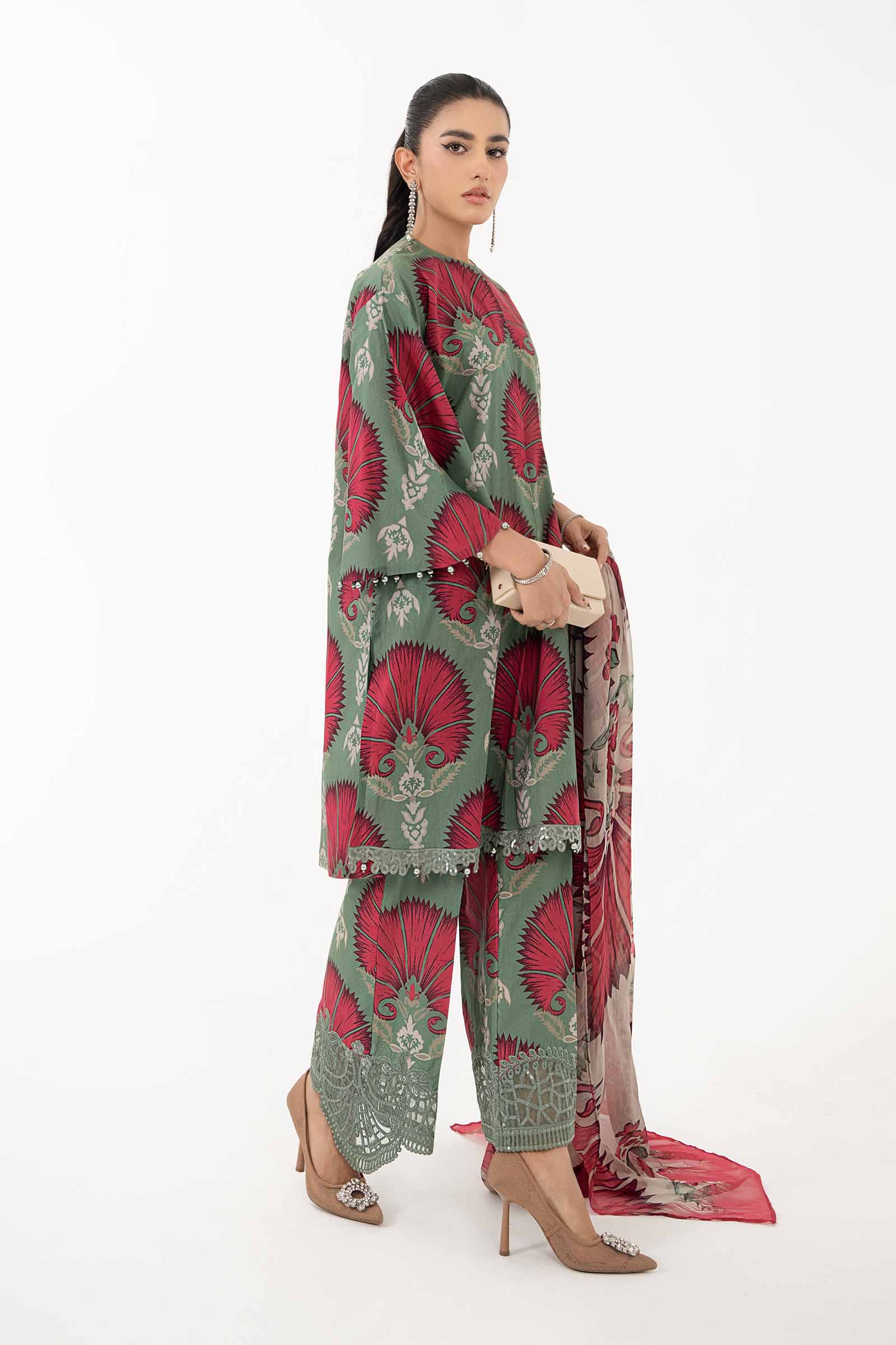 3 Piece Printed Lawn Suit | MPS-2209-A