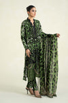 3 Piece Printed Linen Suit | MPS-2409-A