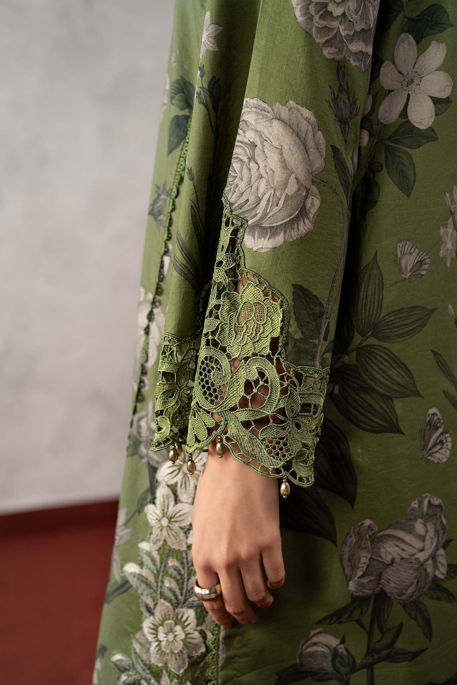 3 Piece Embroidered Cambric Suit