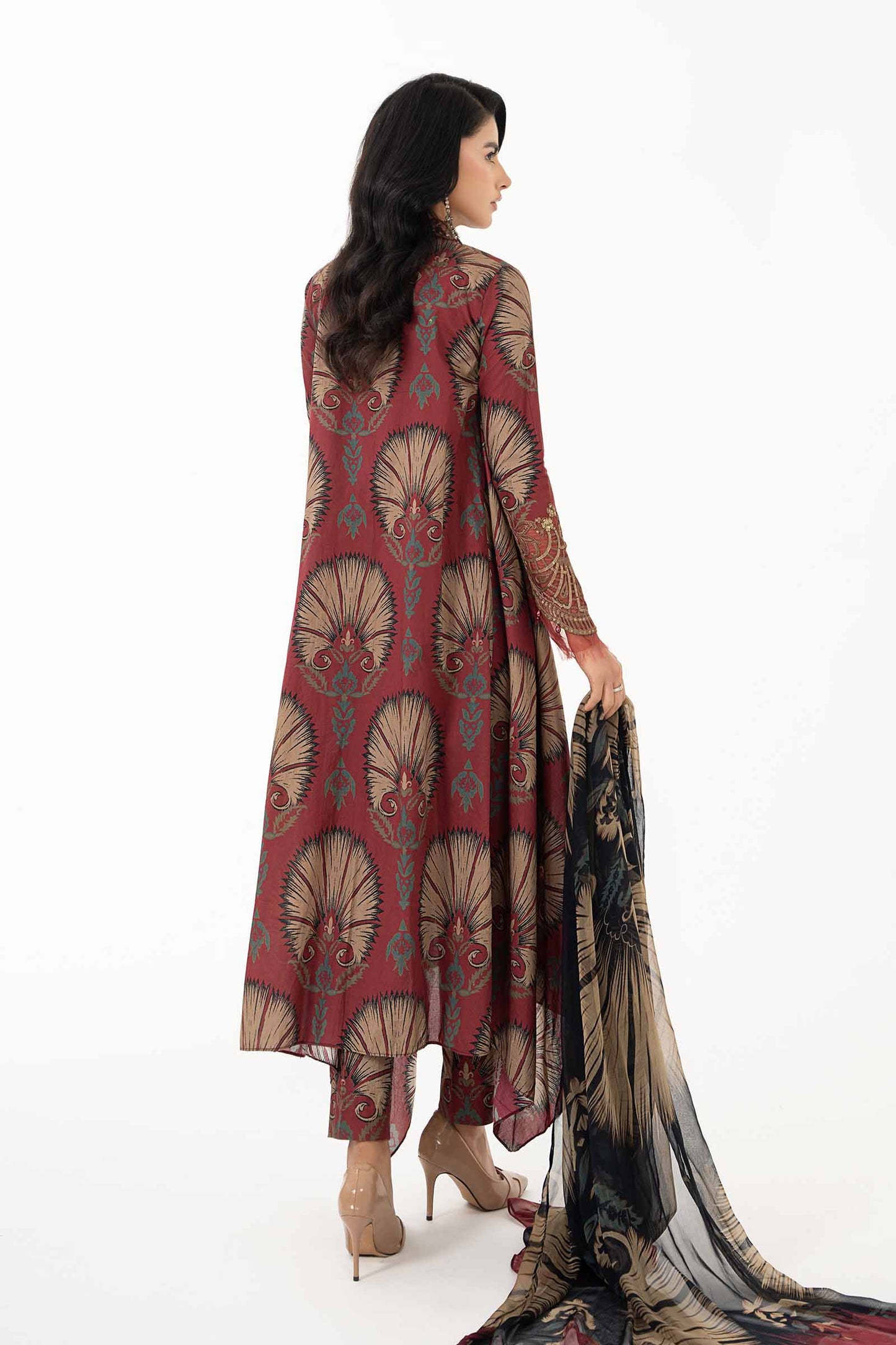 3 Piece Printed Lawn Suit | MPS-2209-B