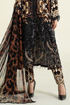 3 Piece Printed Linen Suit | MPS-2409-B