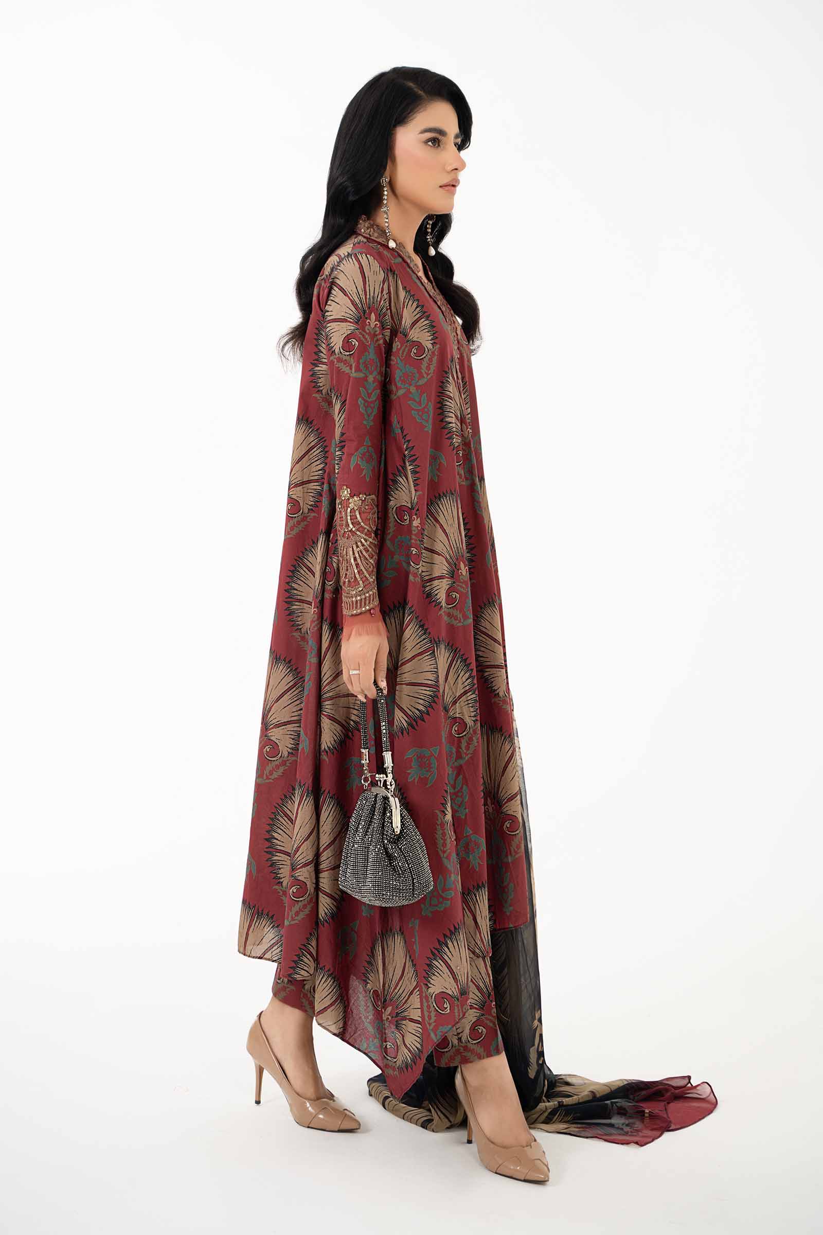 3 Piece Printed Lawn Suit | MPS-2209-B