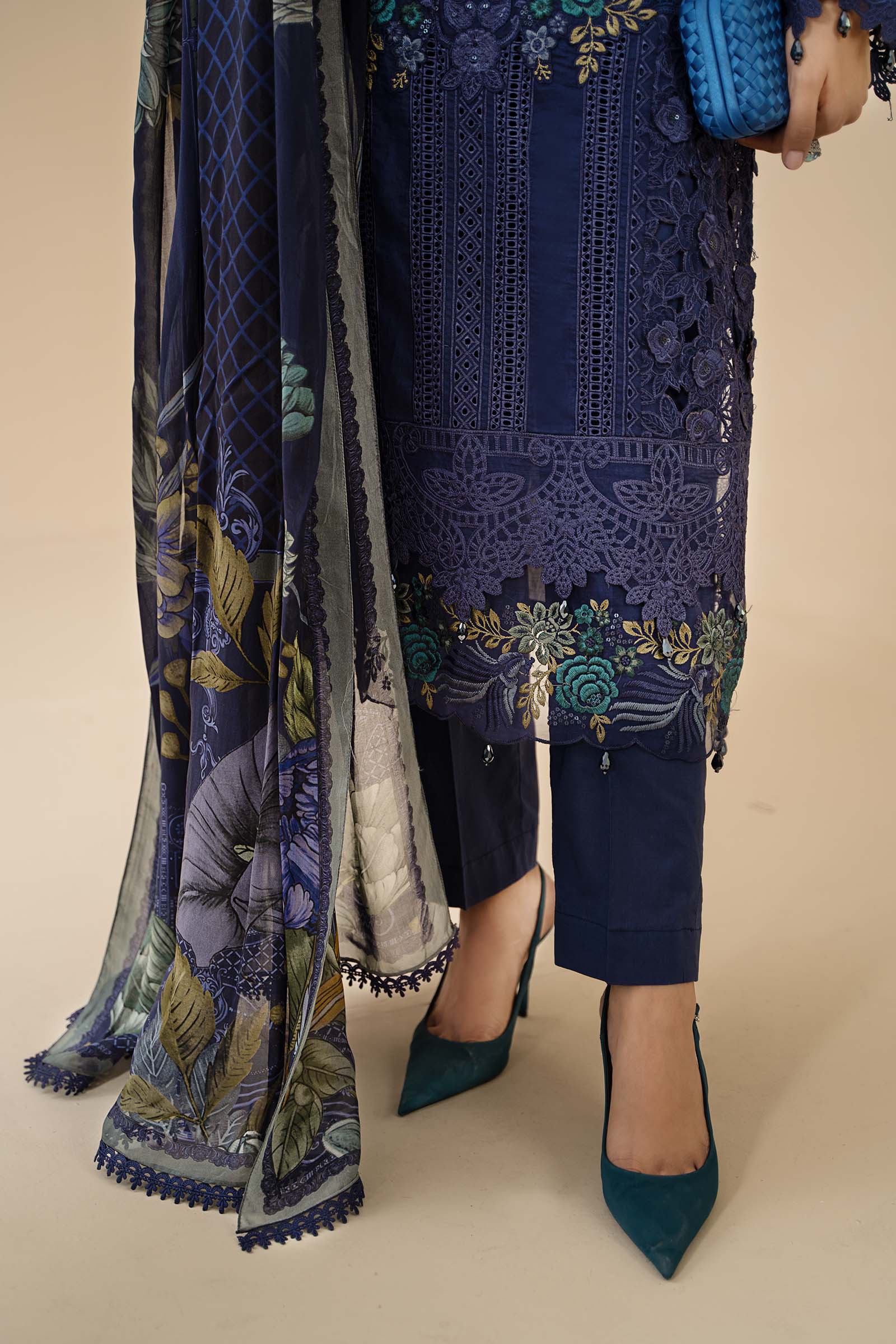 3 Piece Embroidered Lawn Suit | ELS-24-09