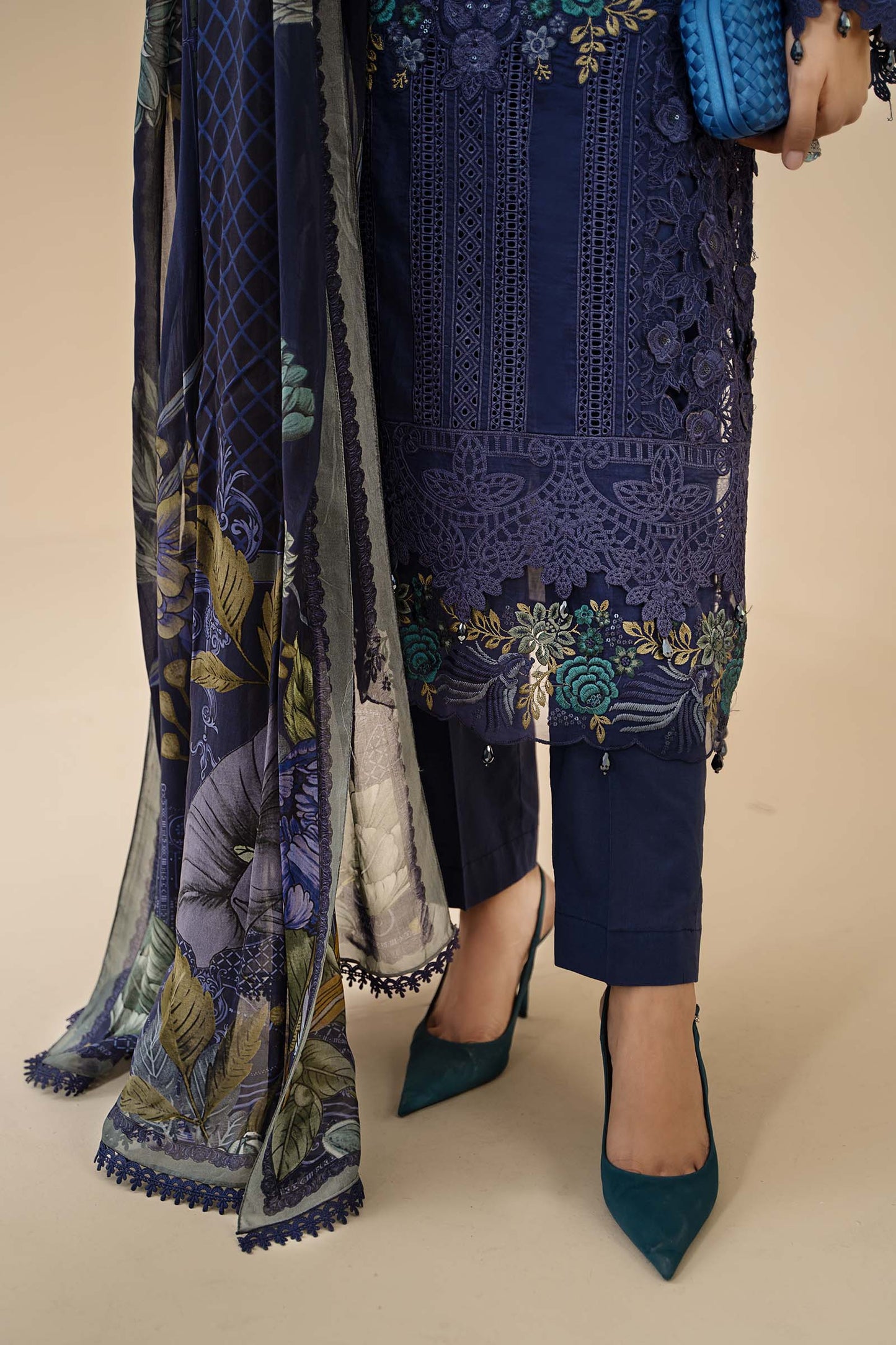 3 Piece Embroidered Lawn Suit | ELS-24-09