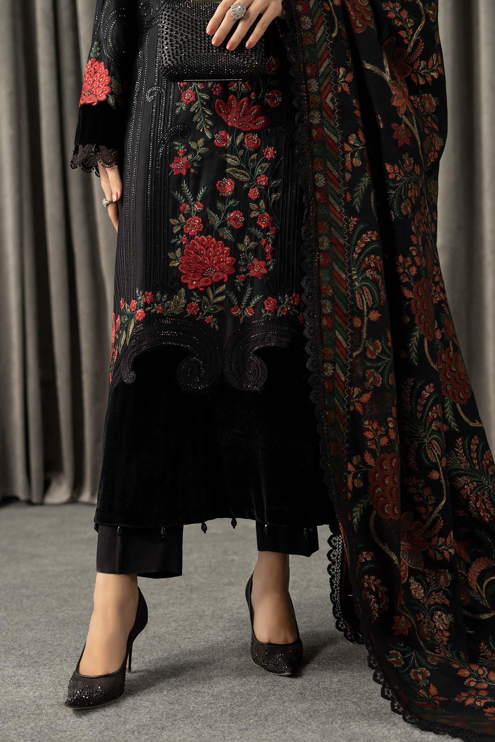 3 Piece Embroidered Linen Suit