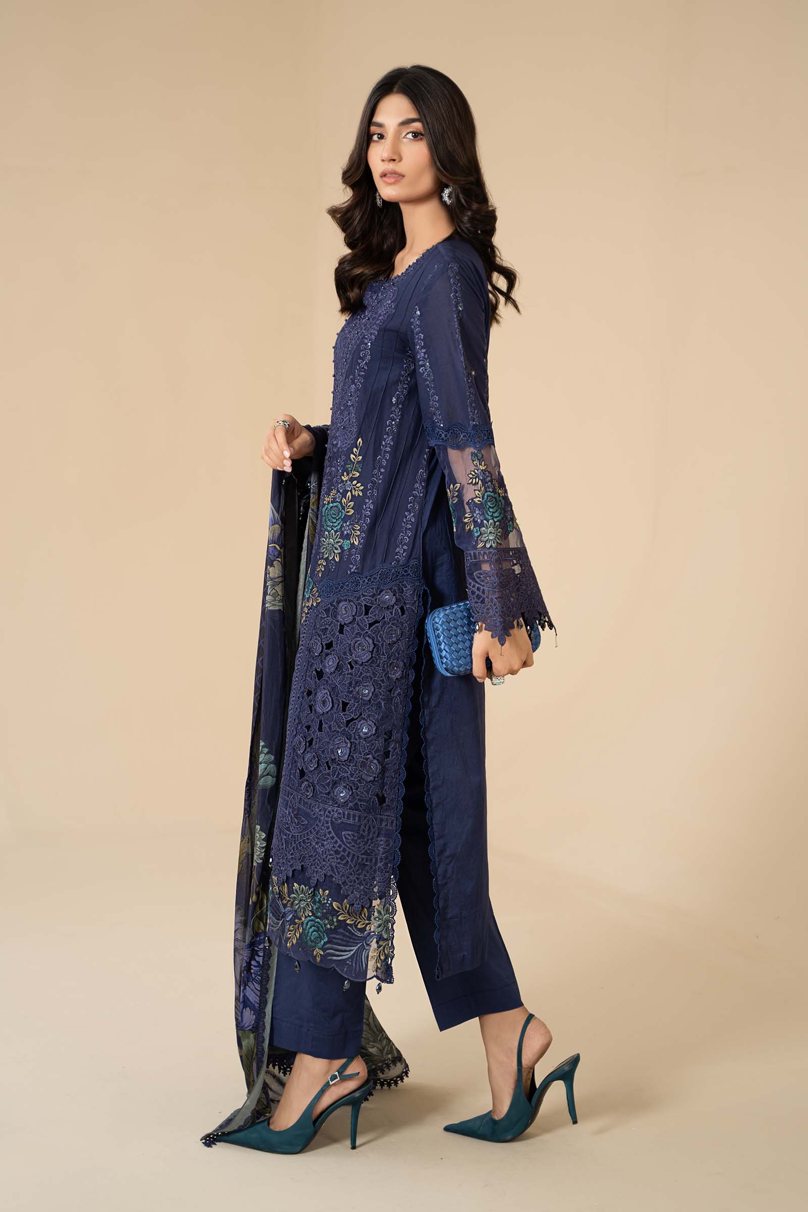 3 Piece Embroidered Lawn Suit | ELS-24-09