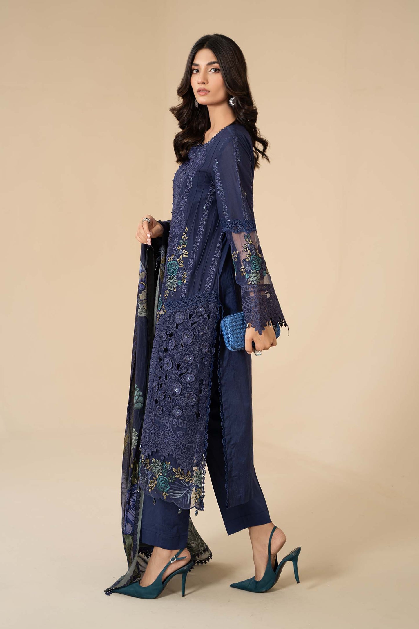 3 Piece Embroidered Lawn Suit | ELS-24-09