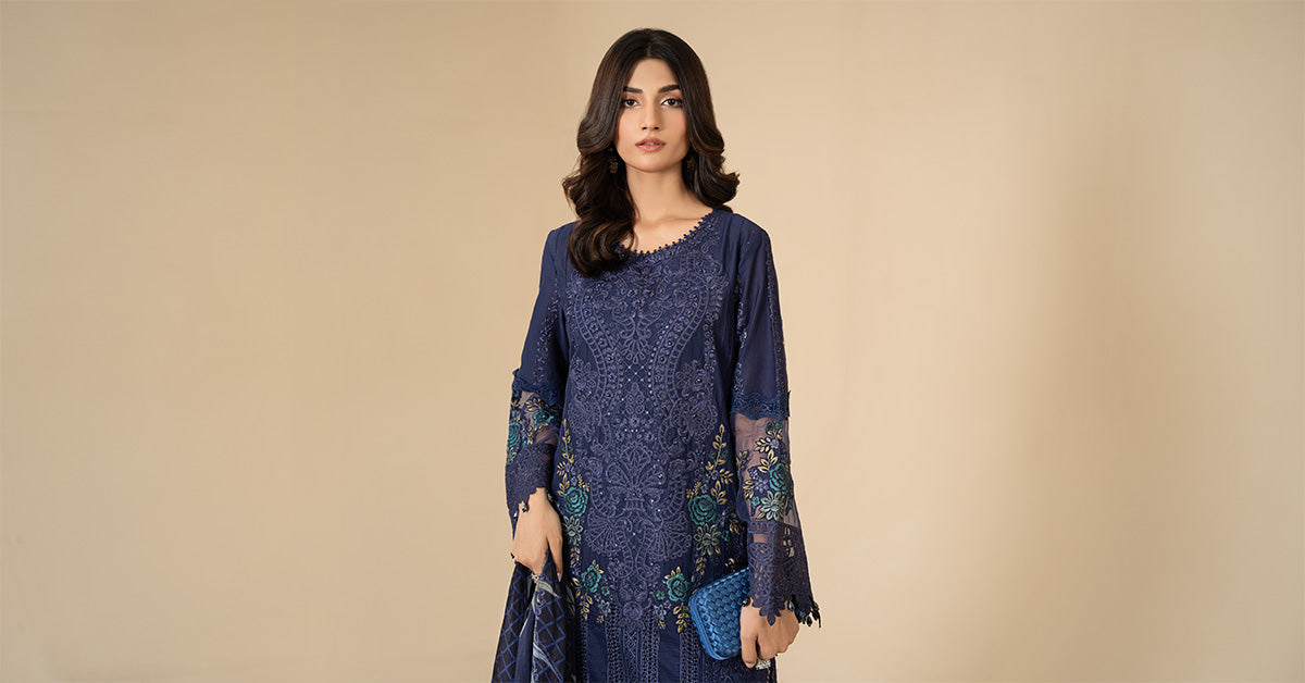 3 Piece Embroidered Lawn Suit | ELS-24-09