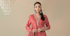 3 Piece Embroidered Cotton Satin Suit | CSS-809