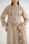 3 Piece Embroidered Broshia Suit | DS-2410-A