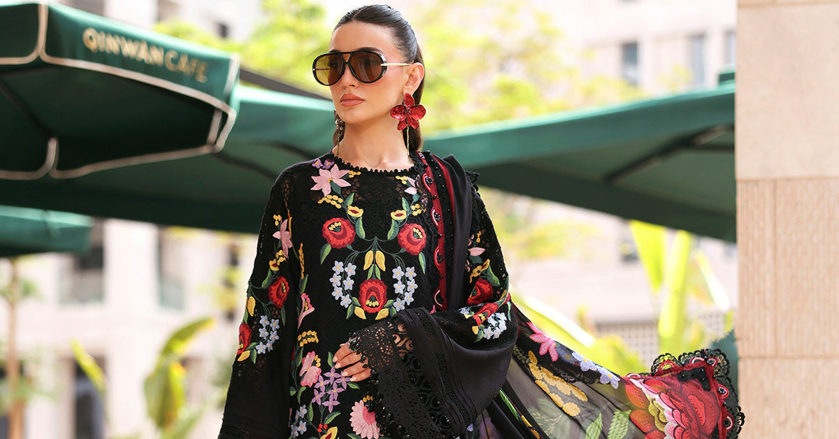 3 Piece Unstitched Embroidered Jacquard Lawn Suit