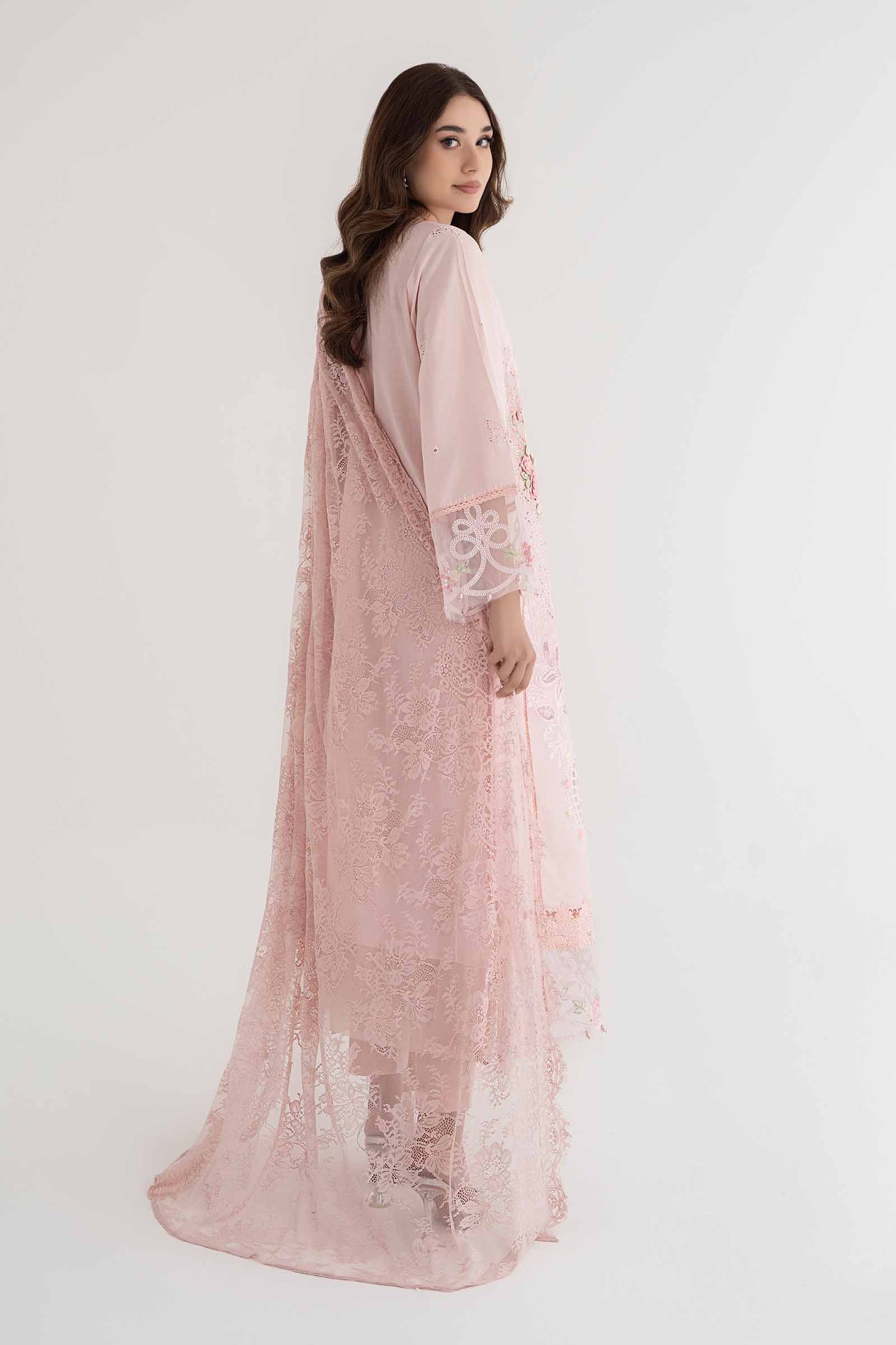 3 Piece Embroidered Lawn Suit | DS-2411-A