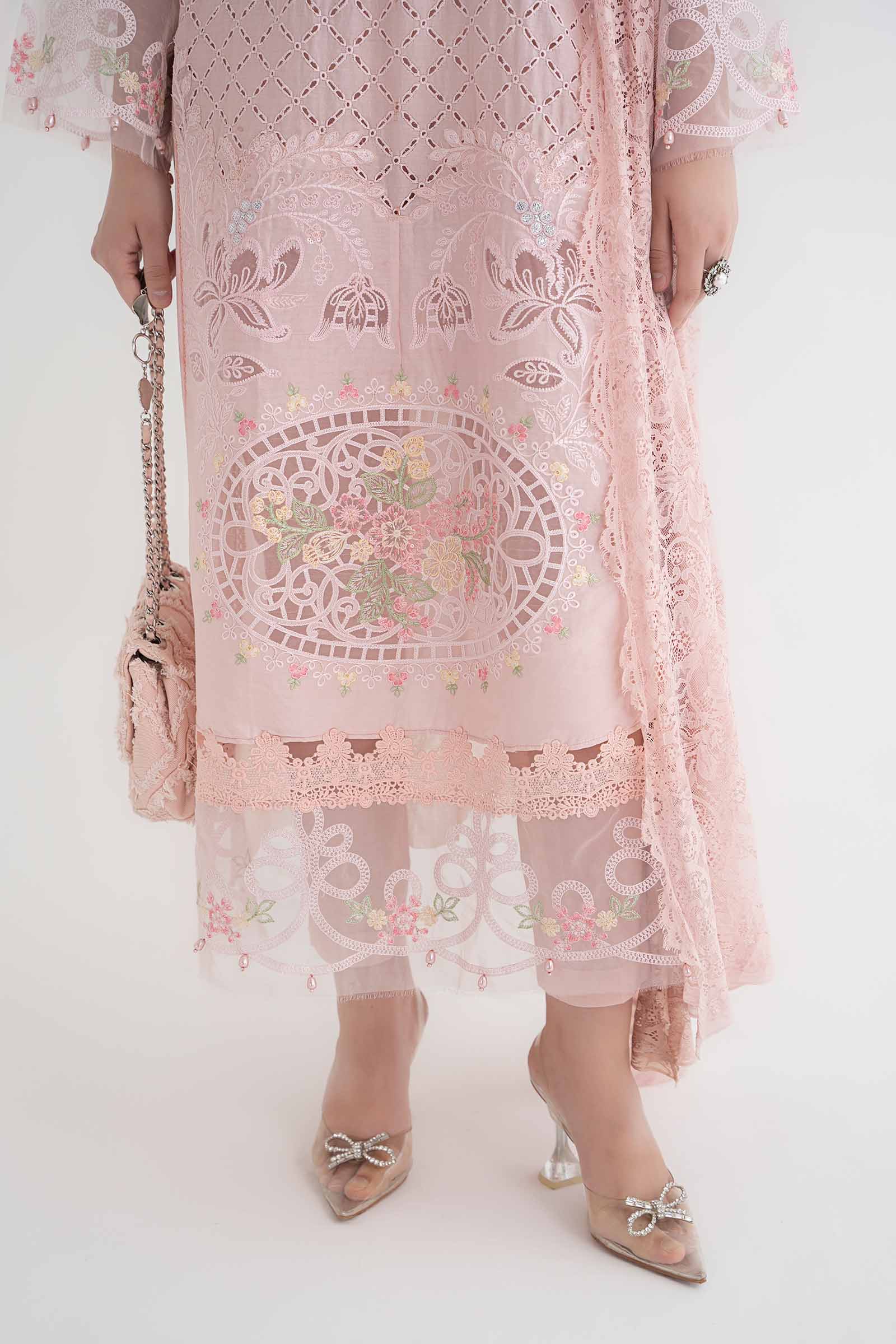 3 Piece Embroidered Lawn Suit | DS-2411-A