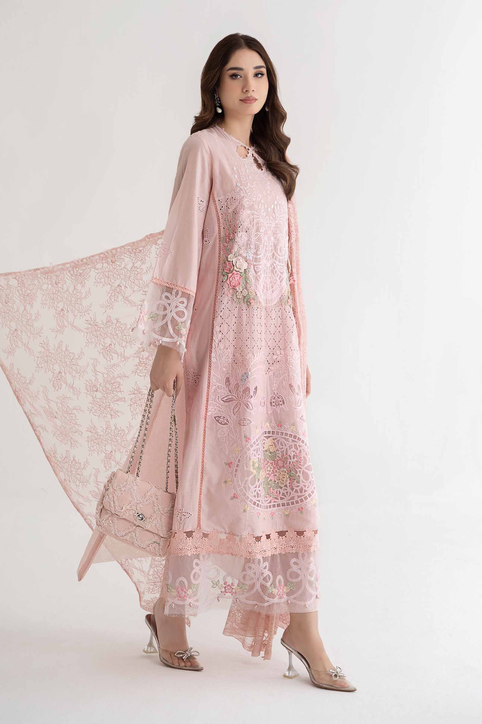 3 Piece Embroidered Lawn Suit | DS-2411-A