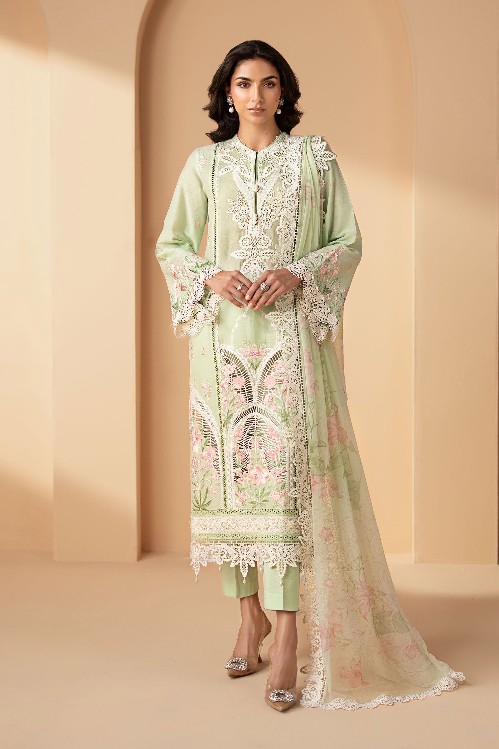 3 Piece Embroidered Lawn Suit