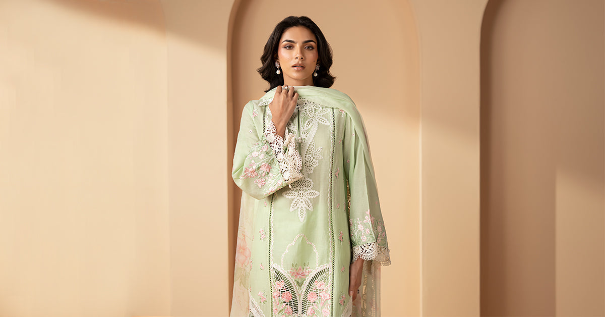 3 Piece Embroidered Lawn Suit