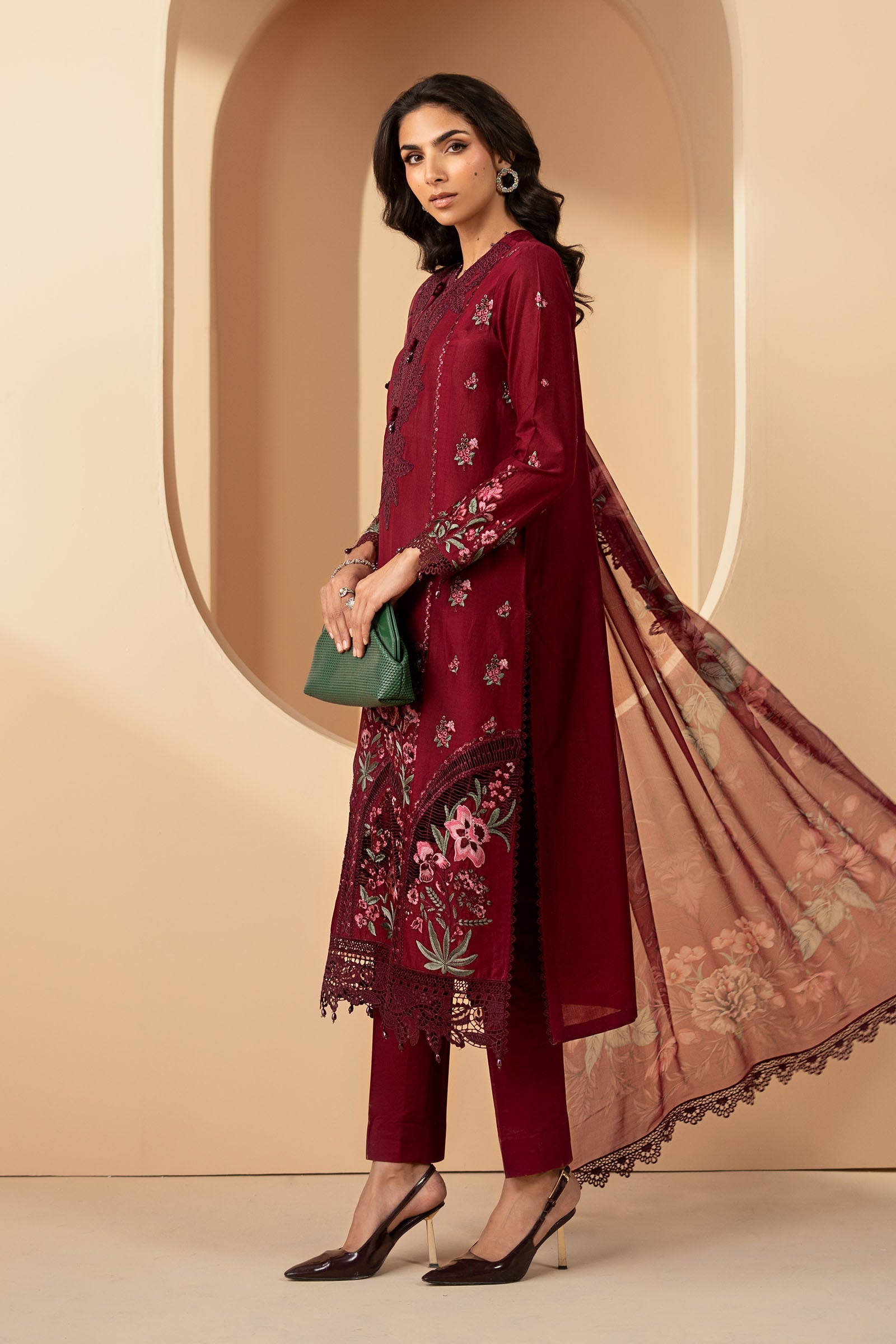 3 Piece Embroidered Lawn Suit