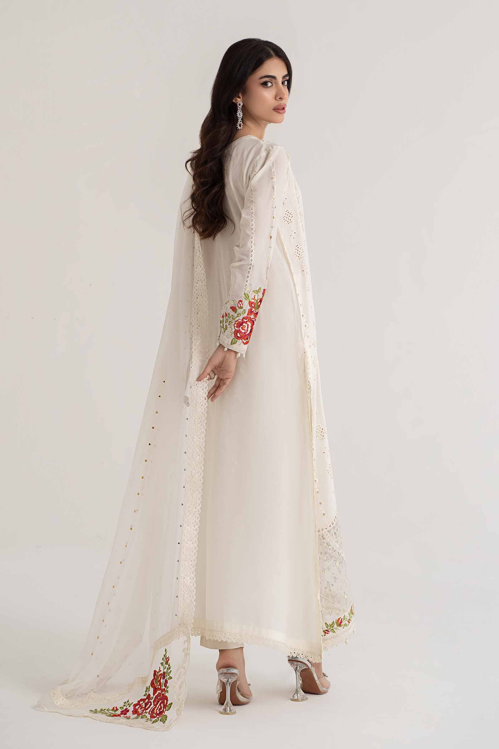 3 Piece Embroidered Lawn Suit | DS-2412-A