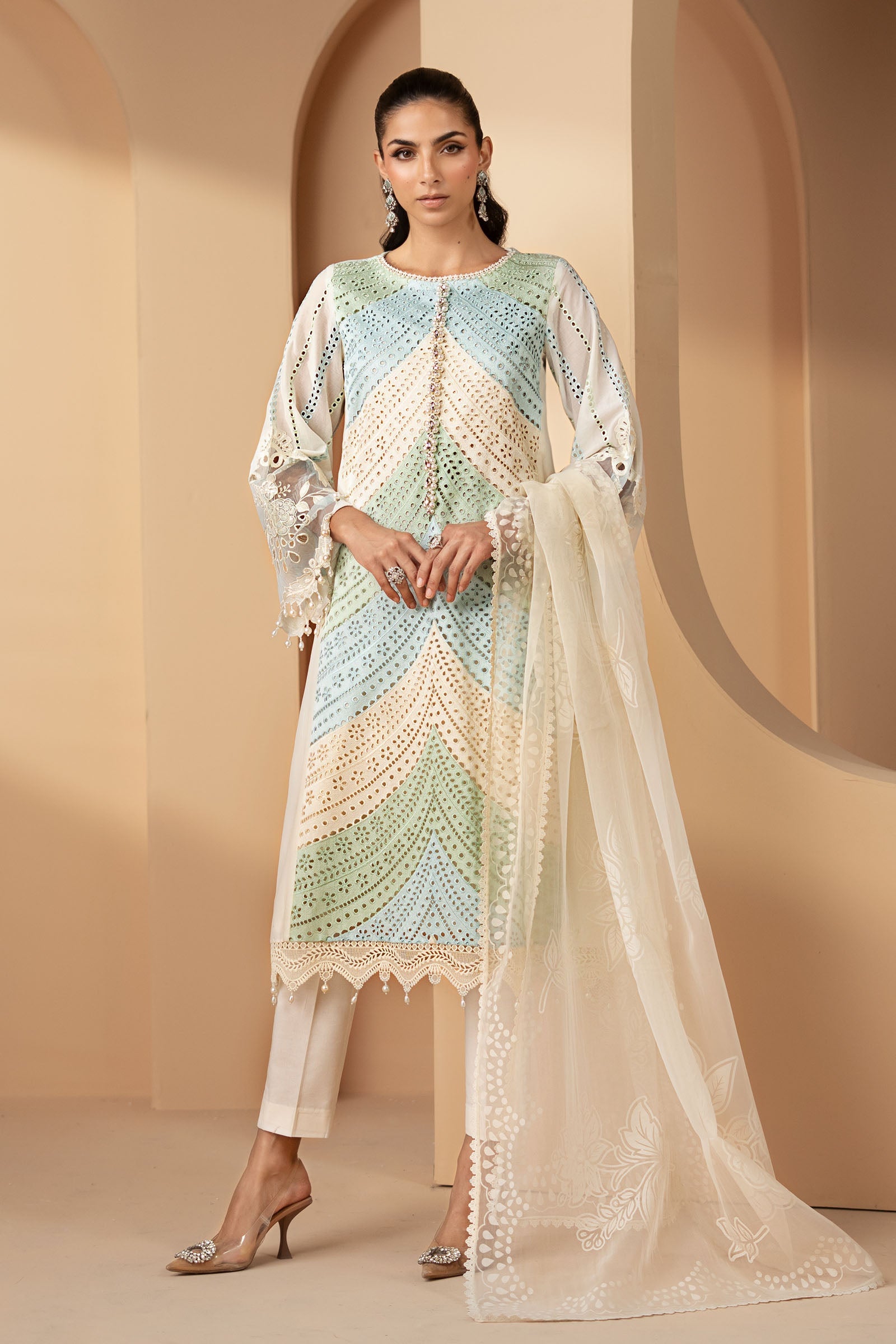 3 Piece Embroidered Lawn Suit