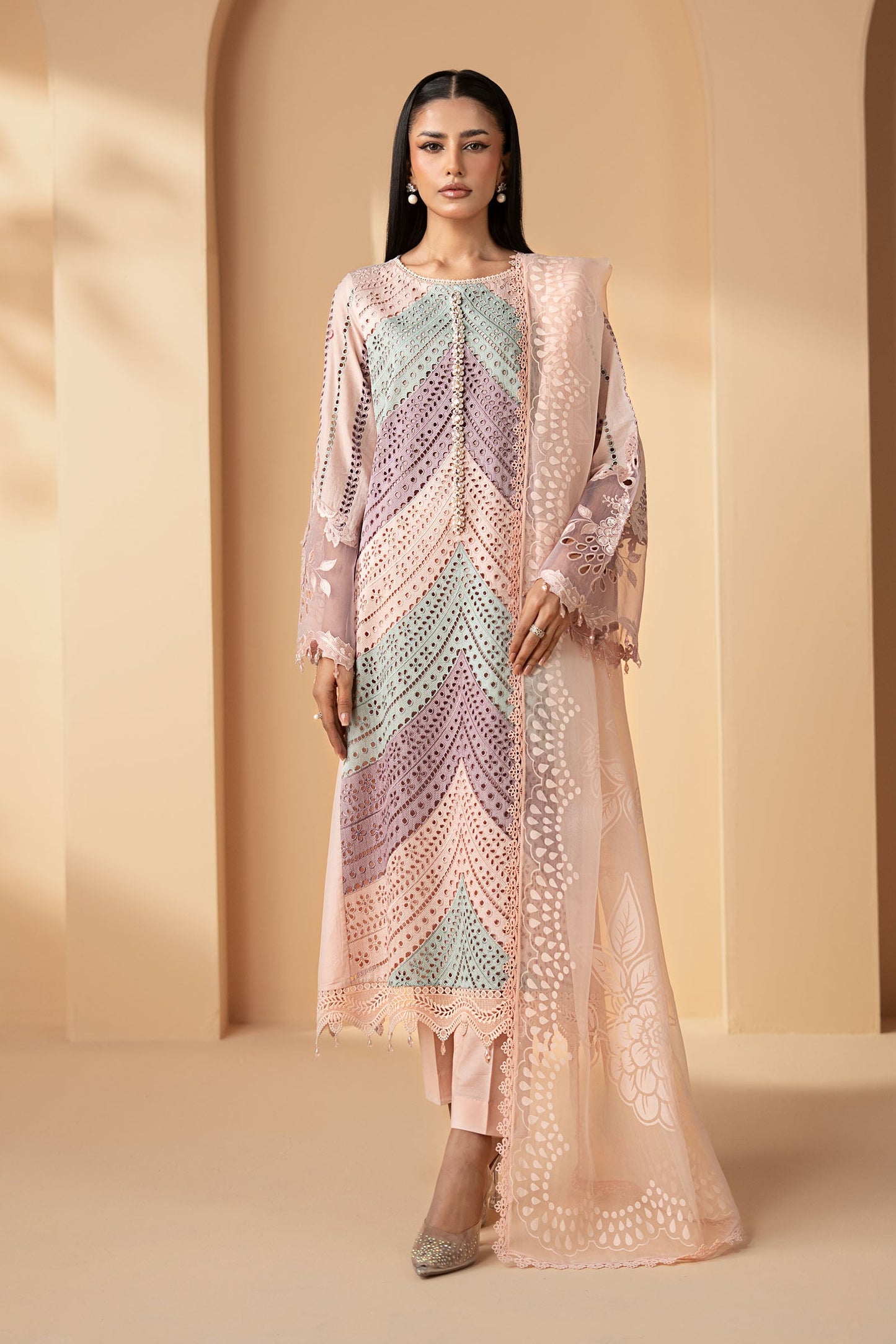 3 Piece Embroidered Lawn Suit