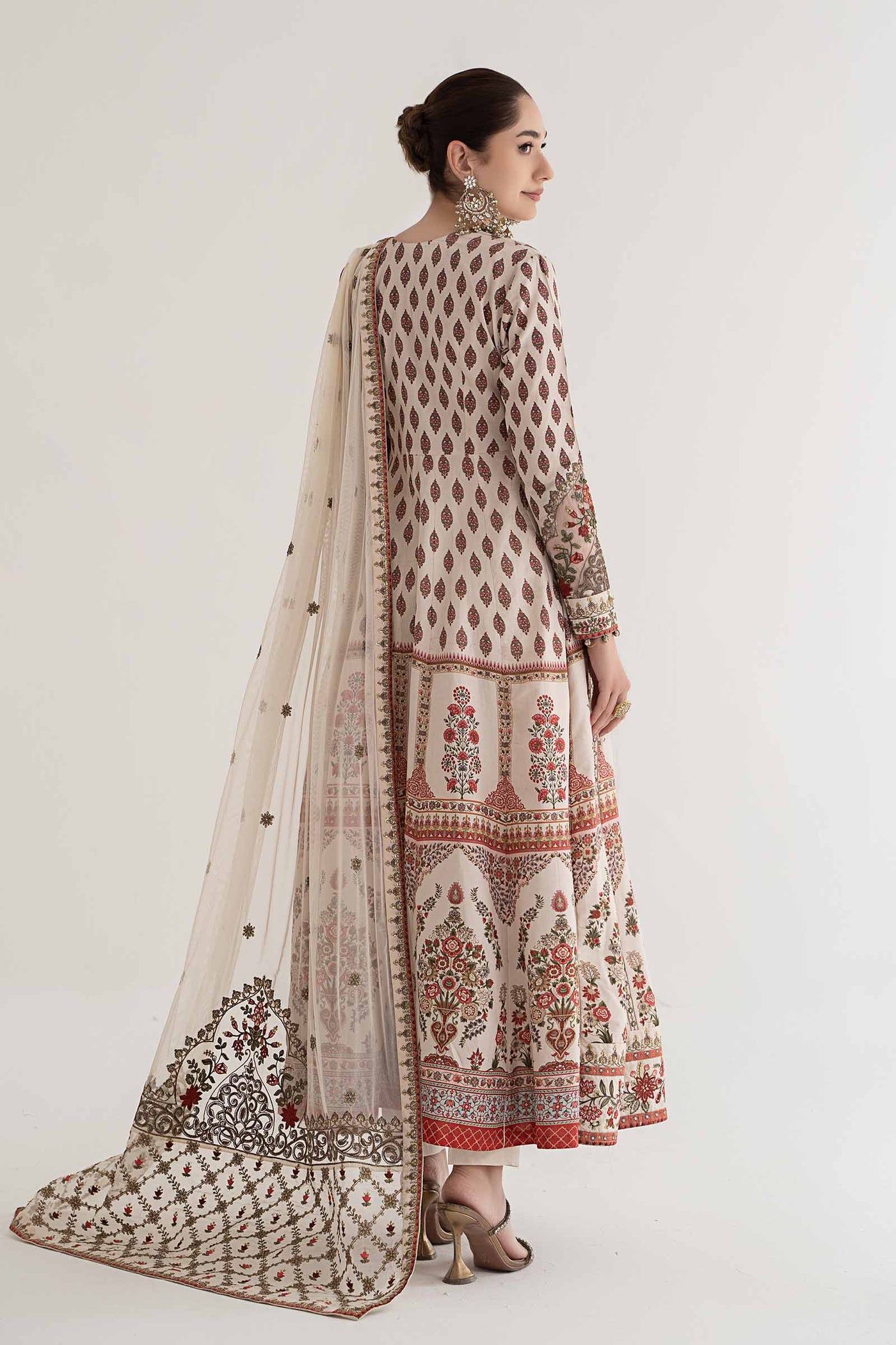 3 Piece Printed Lawn Suit | DS-2413-A
