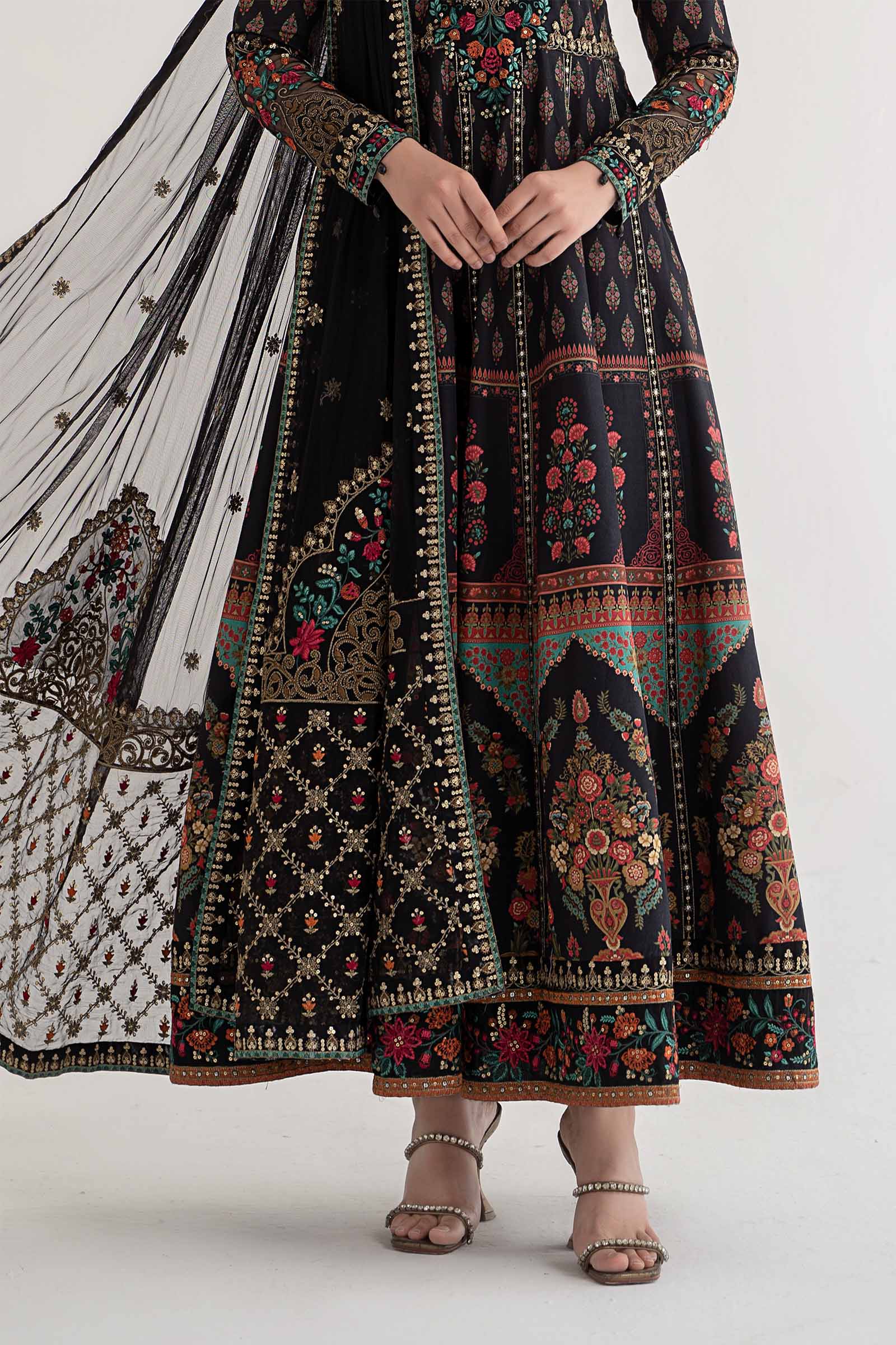 3 Piece Printed Lawn Suit | DS-2413-B