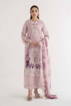 3 Piece Embroidered Dobby Lawn Suit | DS-2414-A