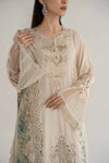 3 Piece Embroidered Dobby Lawn Suit | DS-2414-B