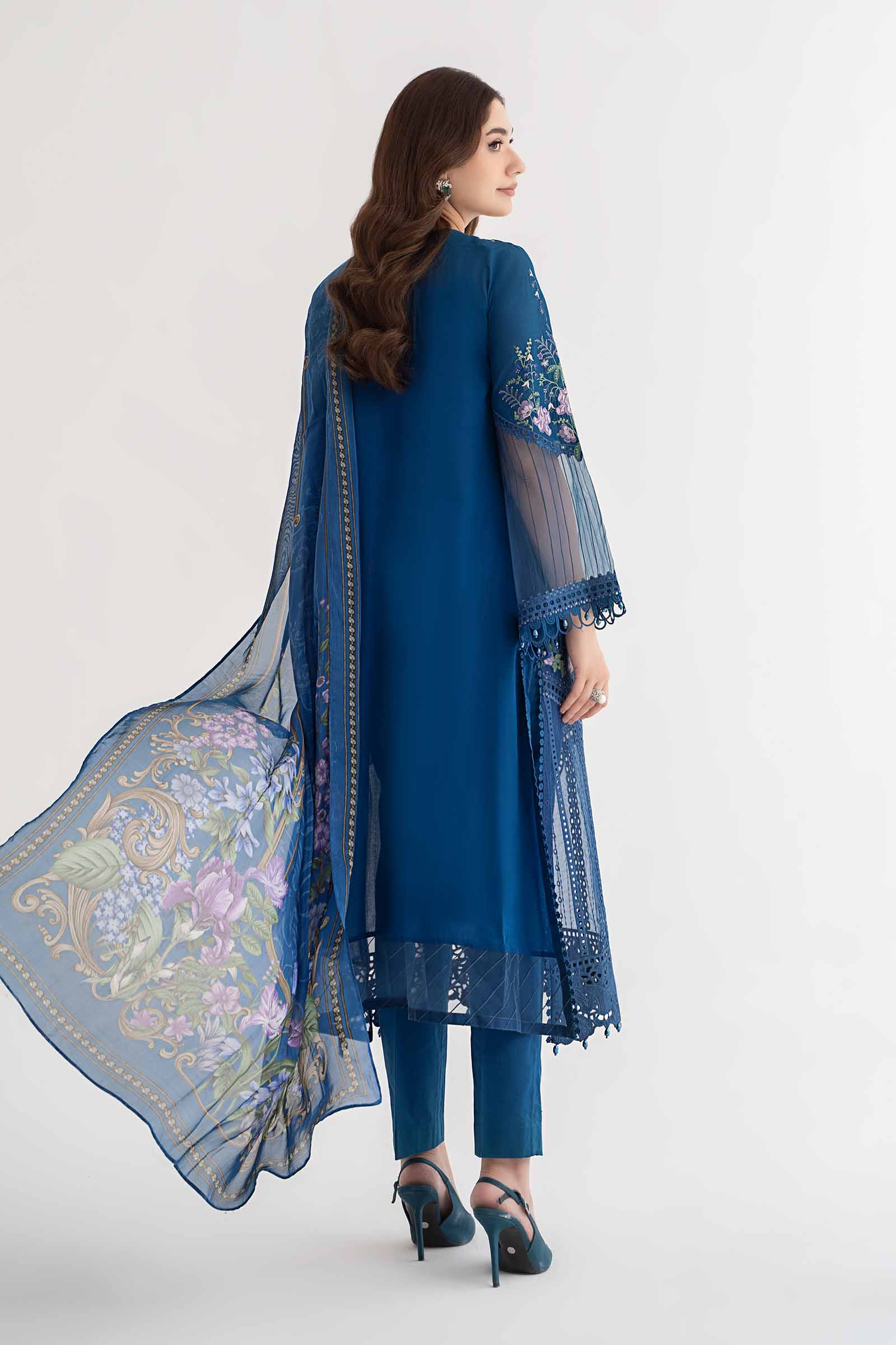 3 Piece Embroidered Lawn Suit | DS-2415-A