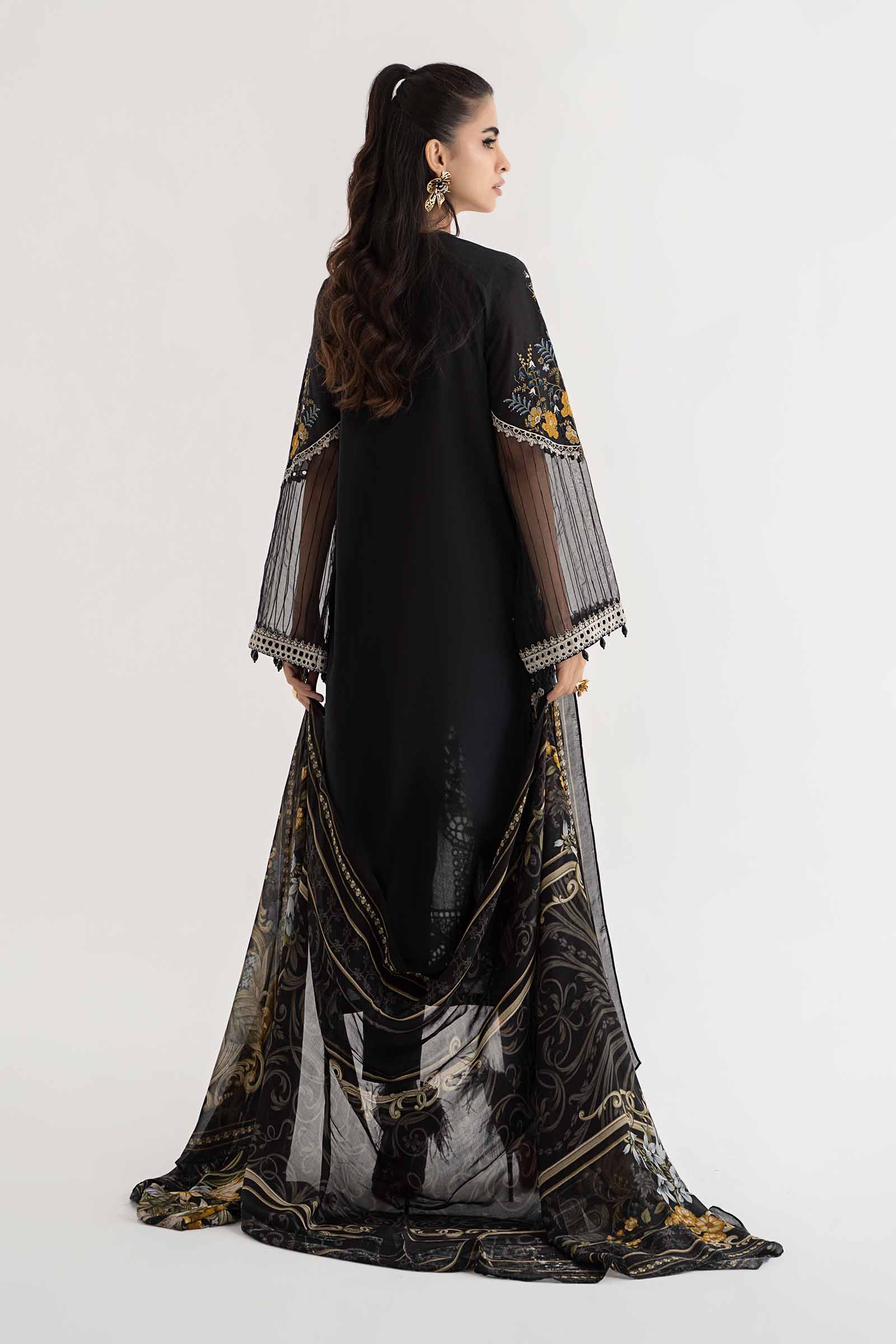 3 Piece Embroidered Lawn Suit | DS-2415-B