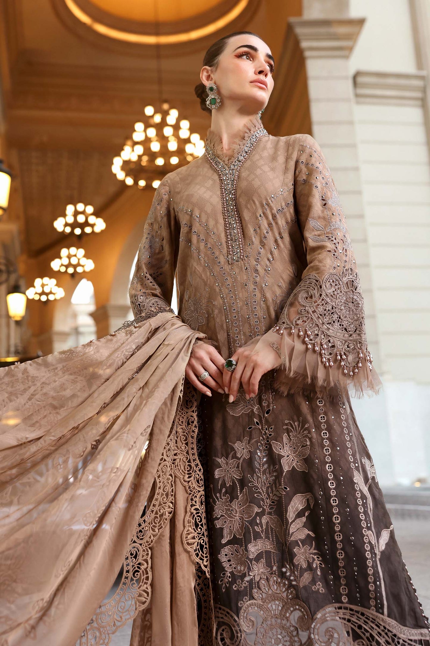 3 Piece Unstitched Embroidered Jacquard Lawn Suit