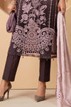 3 Piece Embroidered Jacquard Lawn Suit