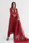 3 Piece Embroidered Organza Suit | DS-2401-B