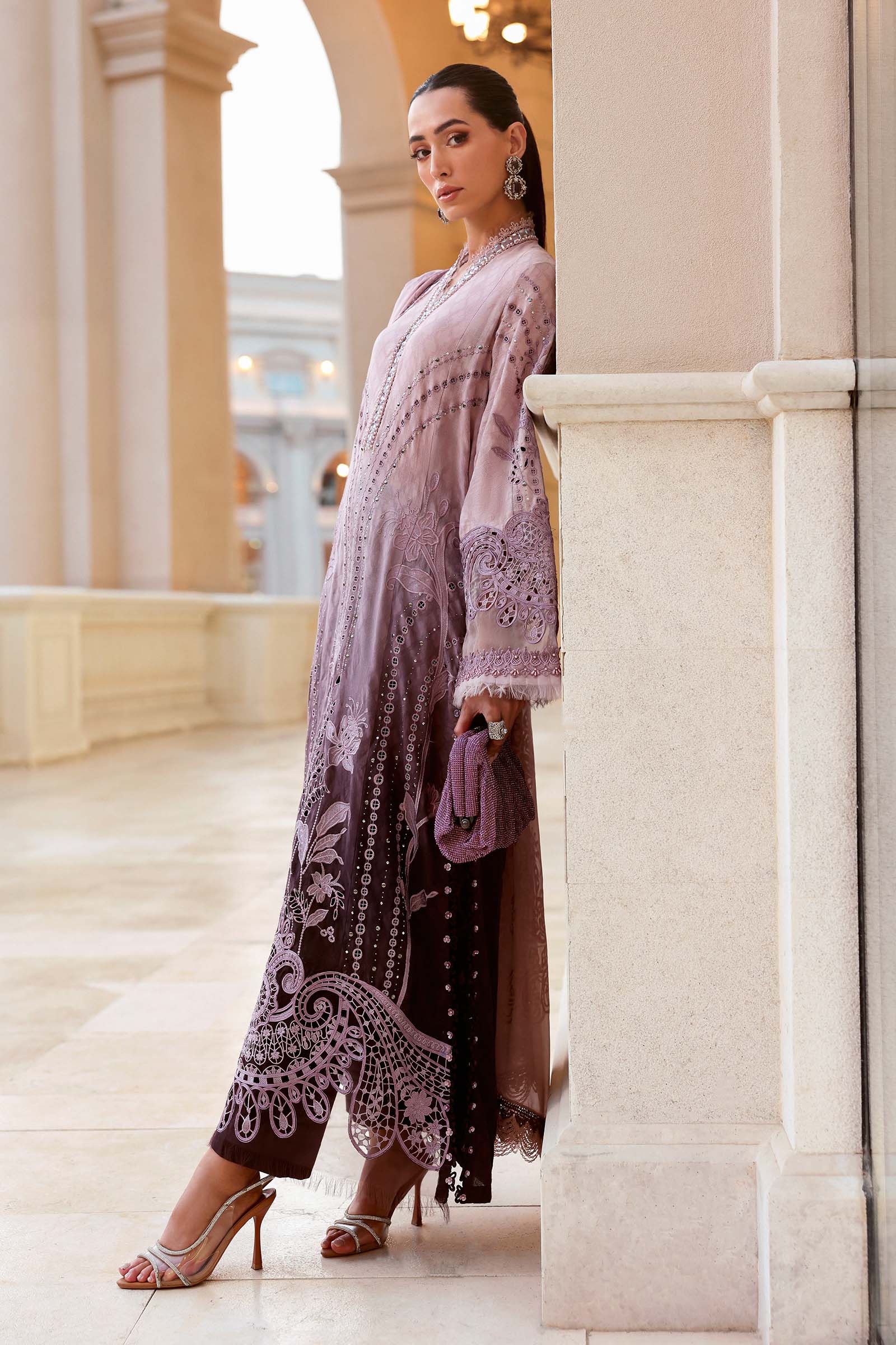 3 Piece Unstitched Embroidered Jacquard Lawn Suit