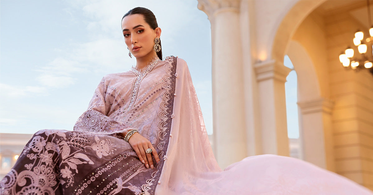 3 Piece Unstitched Embroidered Jacquard Lawn Suit