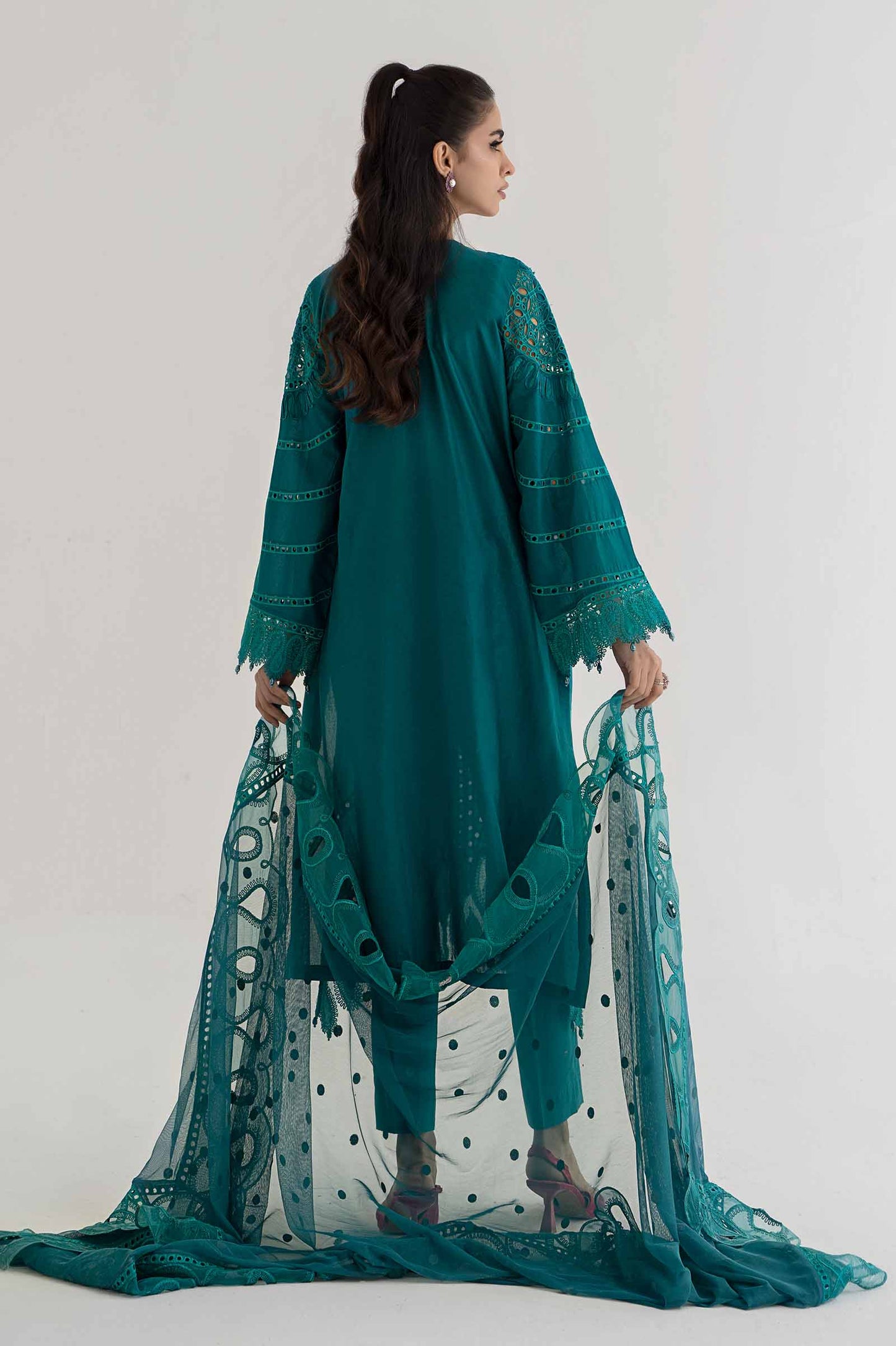 3 Piece Embroidered Lawn Suit | DS-2402-A