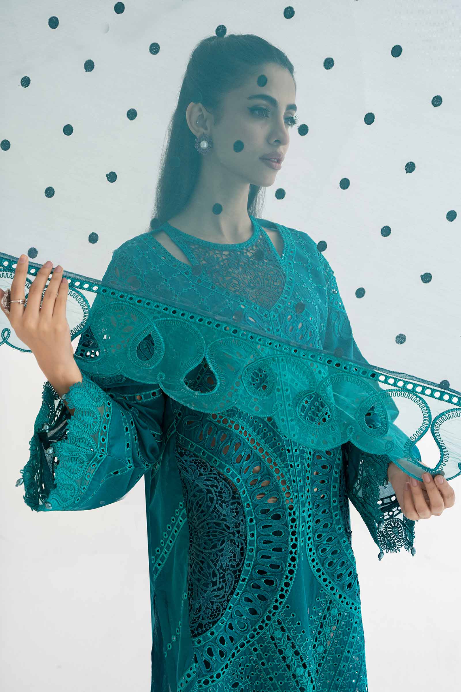 3 Piece Embroidered Lawn Suit | DS-2402-A