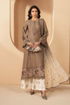 3 Piece Embroidered Jacquard Lawn Suit