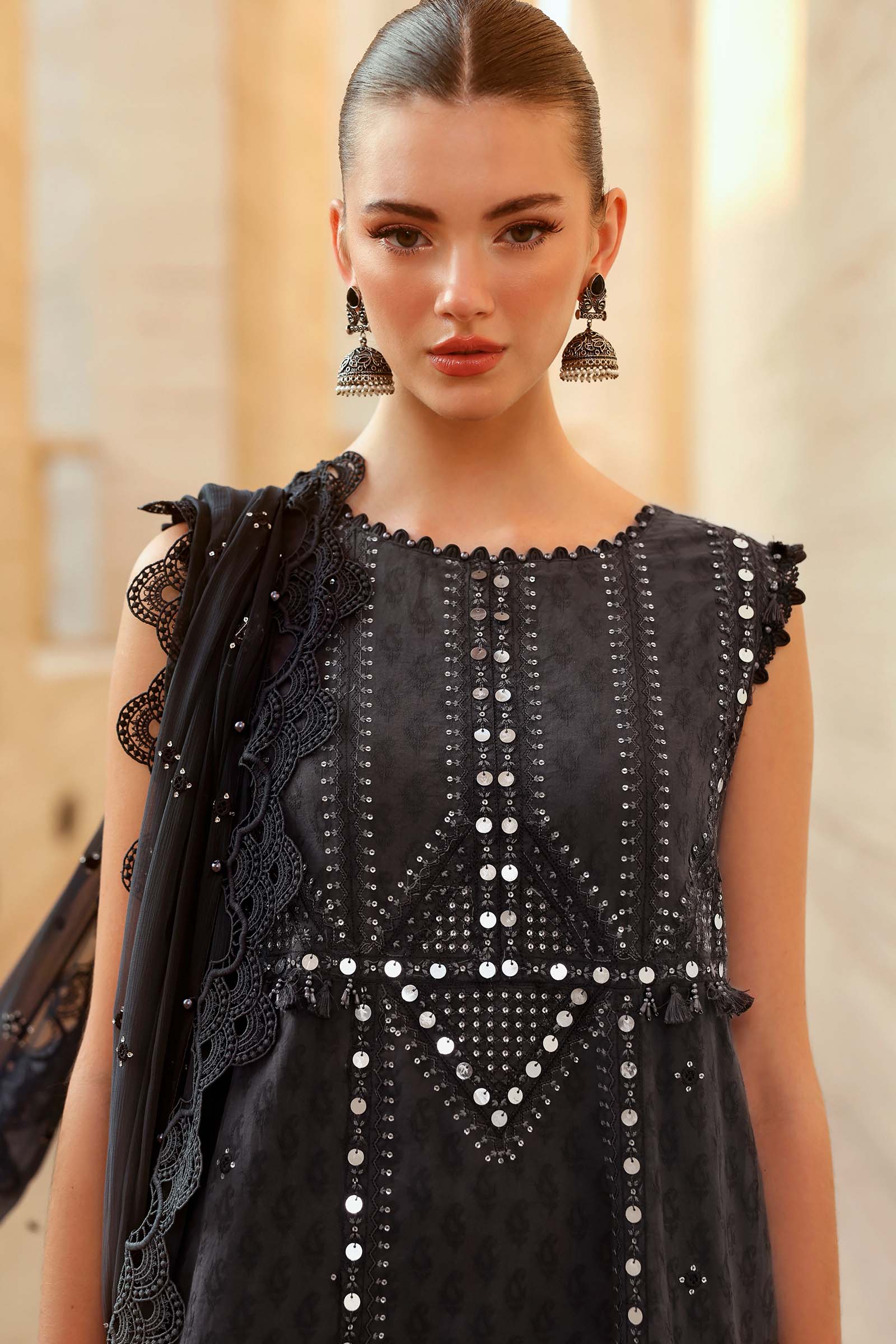 3 Piece Unstitched Embroidered Jacquard Lawn Suit