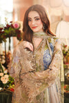 3 Piece Unstitched Embroidered Chiffon Suit