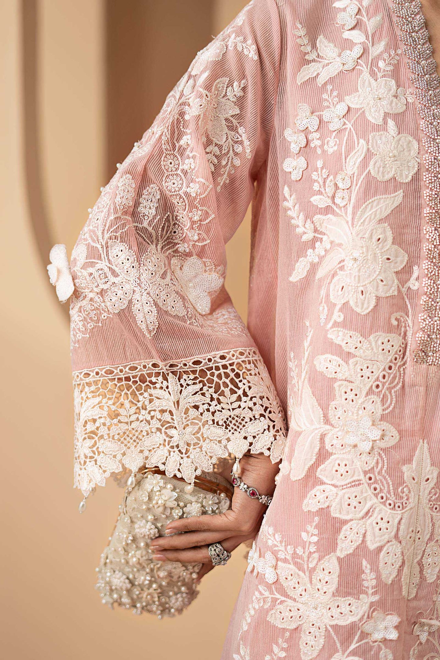 3 Piece Embroidered Lawn Karandi Suit