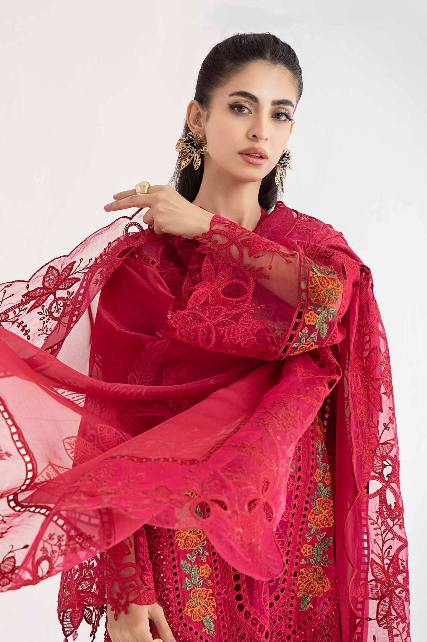 3 Piece Embroidered Lawn Suit | DS-2404-A