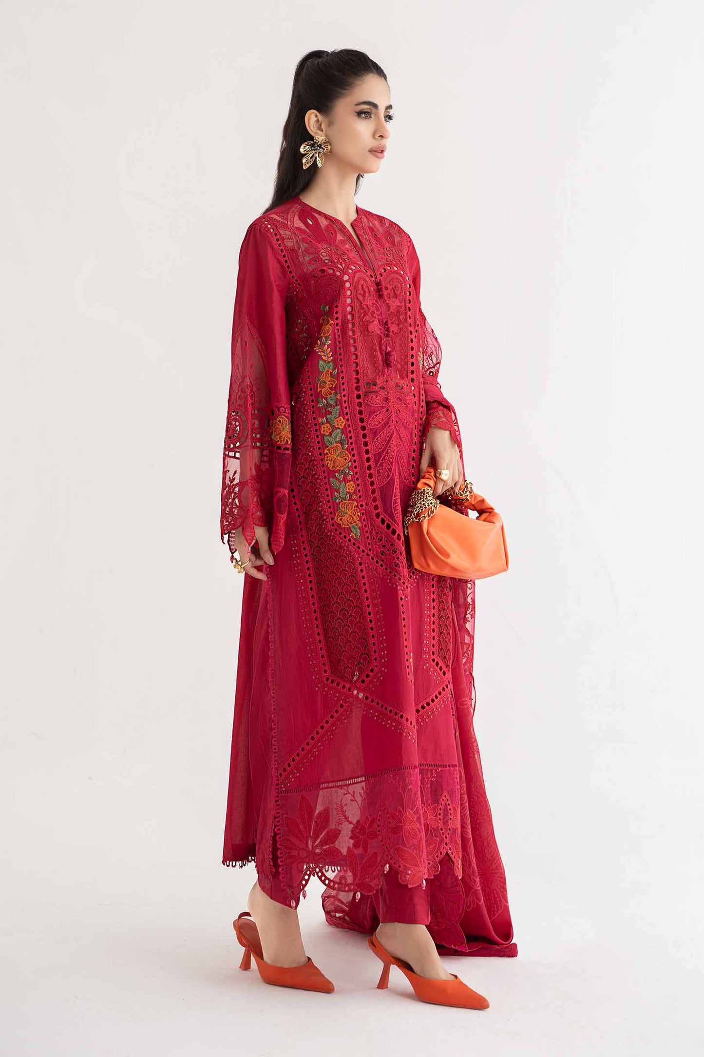 3 Piece Embroidered Lawn Suit | DS-2404-A
